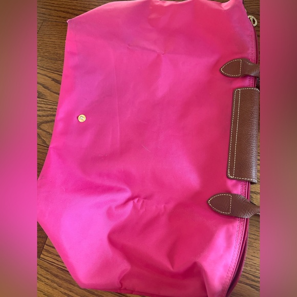 Longchamp Pink and Brown Shoulder Bag - Picture 4 of 6